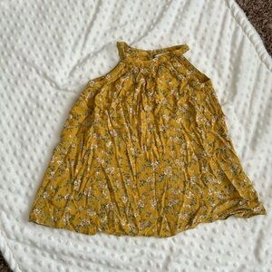 Toddler Old Navy Floral Yellow Dress